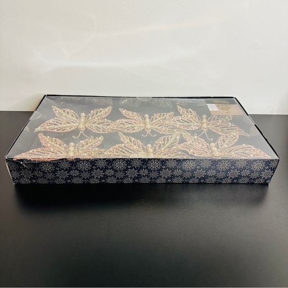 RACHEL Rachel Roy Gold- Colored Butterfly Tree Clip Ornaments NEW!4 - 4.5” - Picture 6 of 10